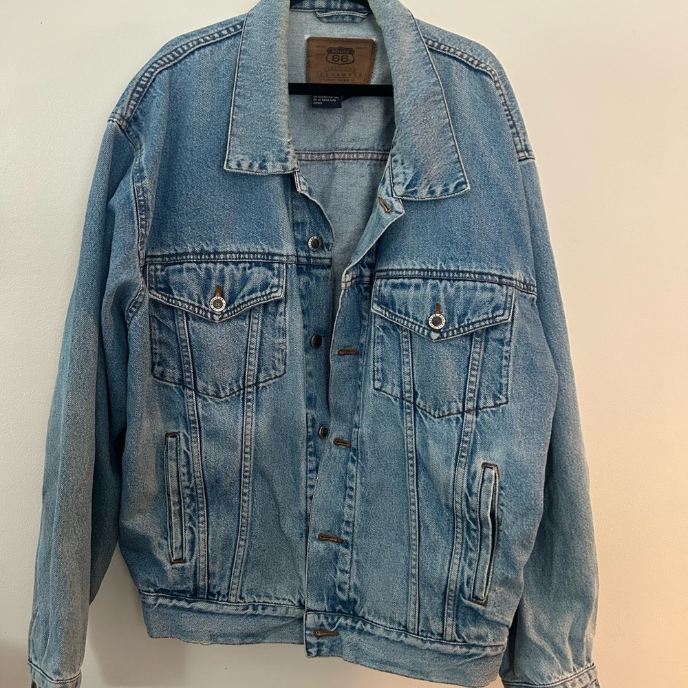 Vintage Route 66 Denim Jacket